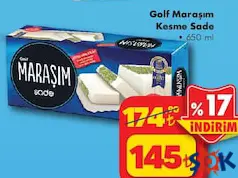 GOLF MARAŞIM KESME SADE DONDURMA 650 ML